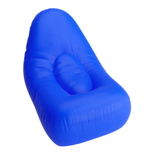 chaise sofa gonflable bleu