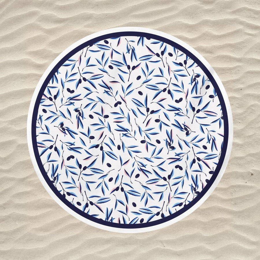 serviette ronde beausoleil mediterraneenne
