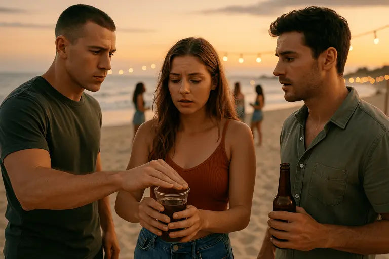 Comment éviter les risques de soumission chimique lors d’une fête sur la plage