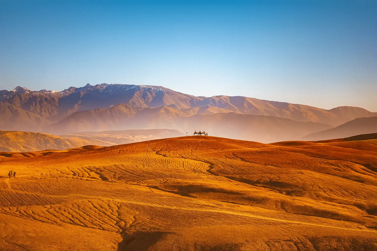 Le désert d'Agafay près de Marrakech