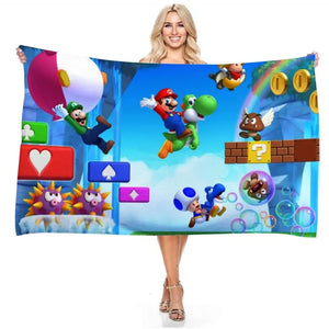 Serviette de plage mario