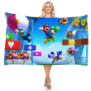 Serviette de plage mario
