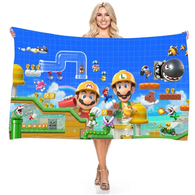 Serviette de plage mario