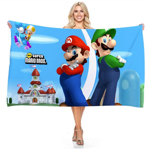 Serviette de plage mario
