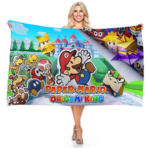 Serviette de plage mario