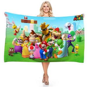 Serviette de plage mario