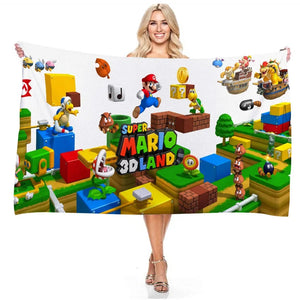 Serviette de plage mario