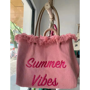 Sac de plage la vie en rose