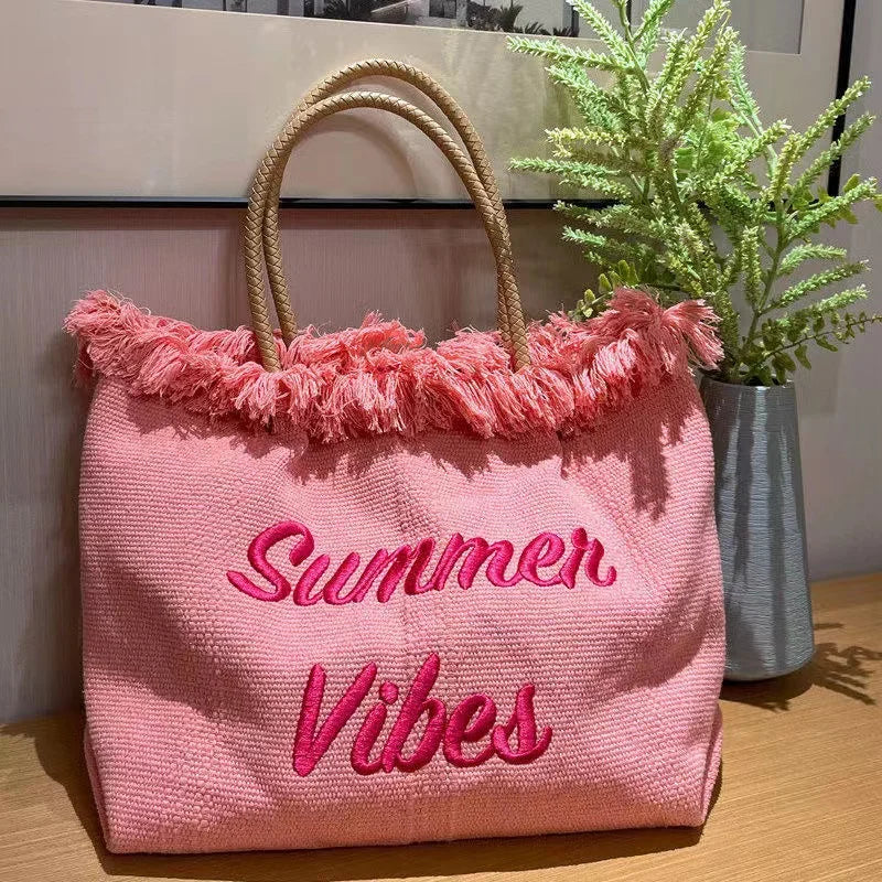 Sac de plage la vie en rose