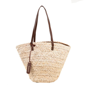 Sac de plage paille avec fermeture