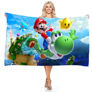 Serviette de plage mario