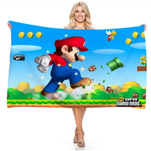 Serviette de plage mario