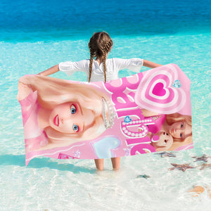 Serviette de plage Barbie_4