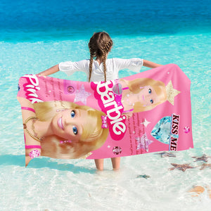 Serviette de plage Barbie_5