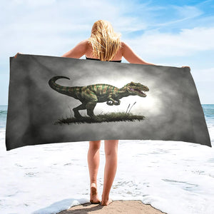 Serviette de plage dinosaure