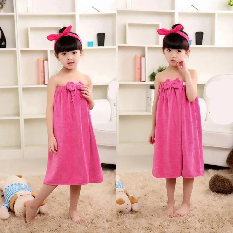 Serviette de plage fillette