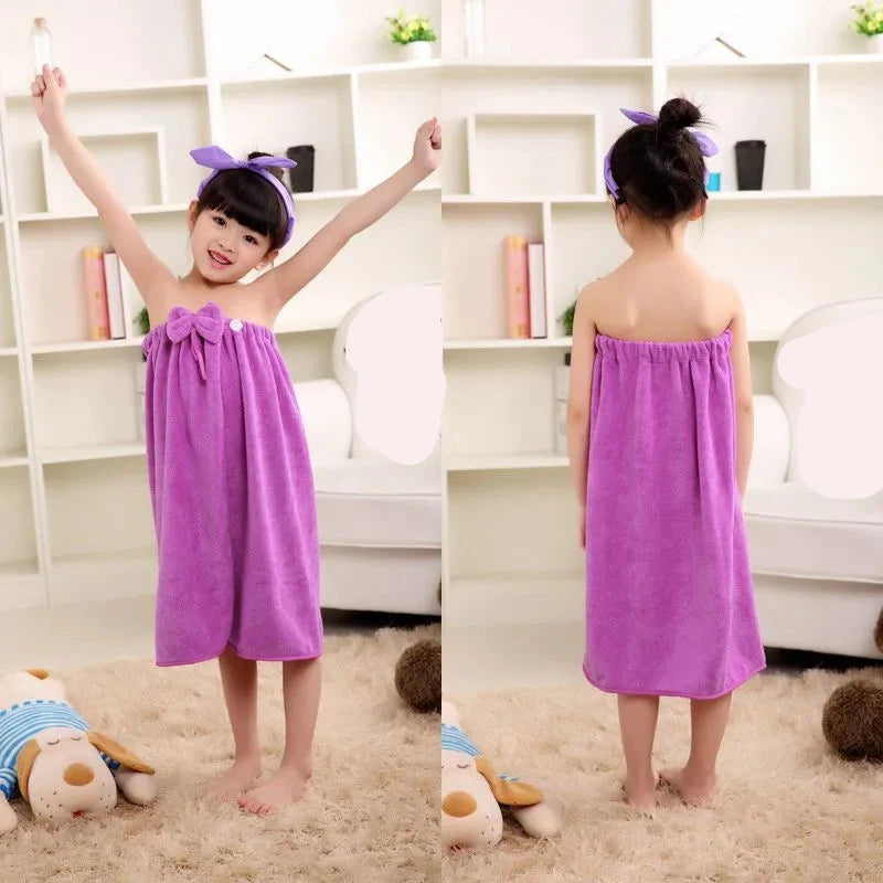 Serviette de plage fillette