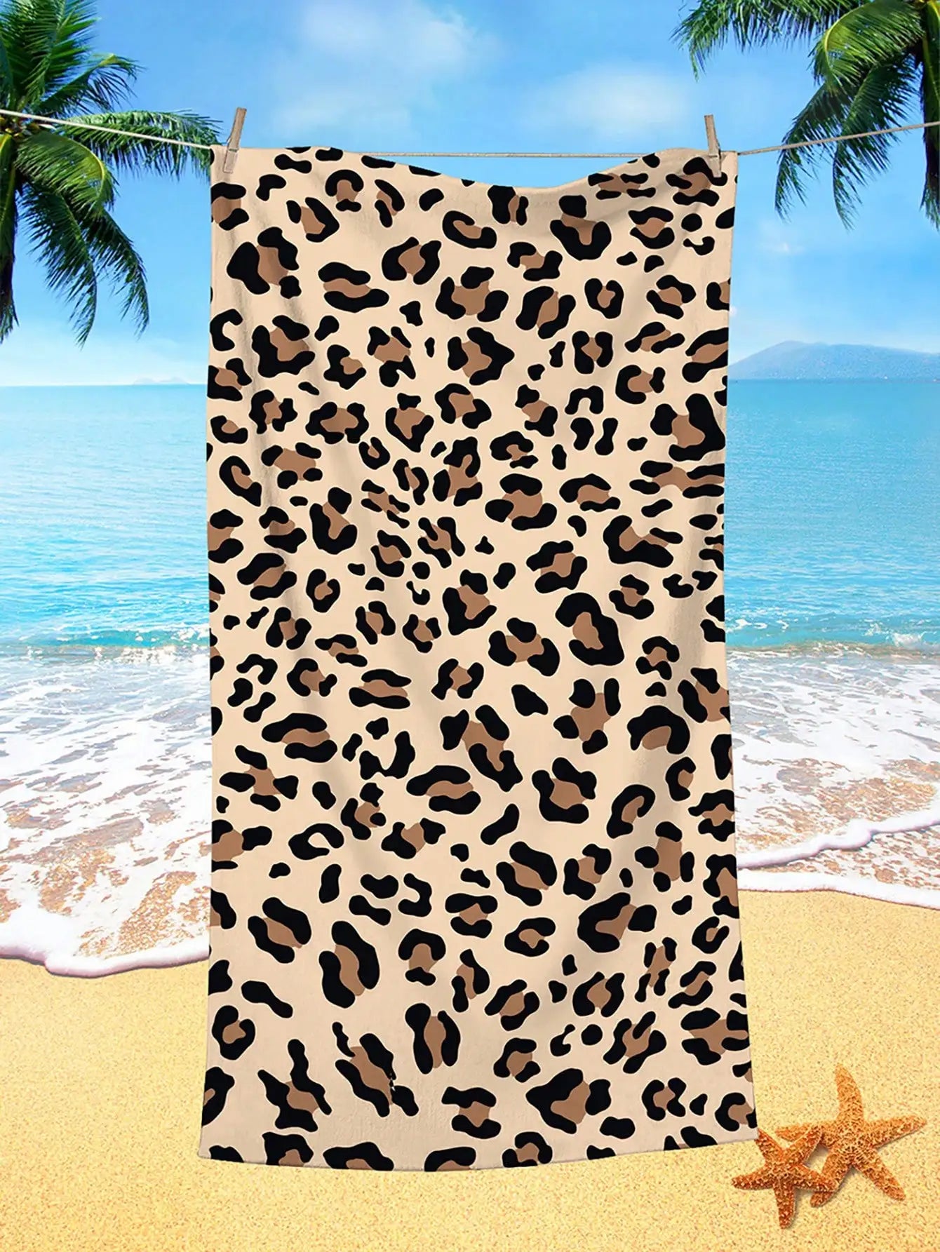 Serviette de plage leopard