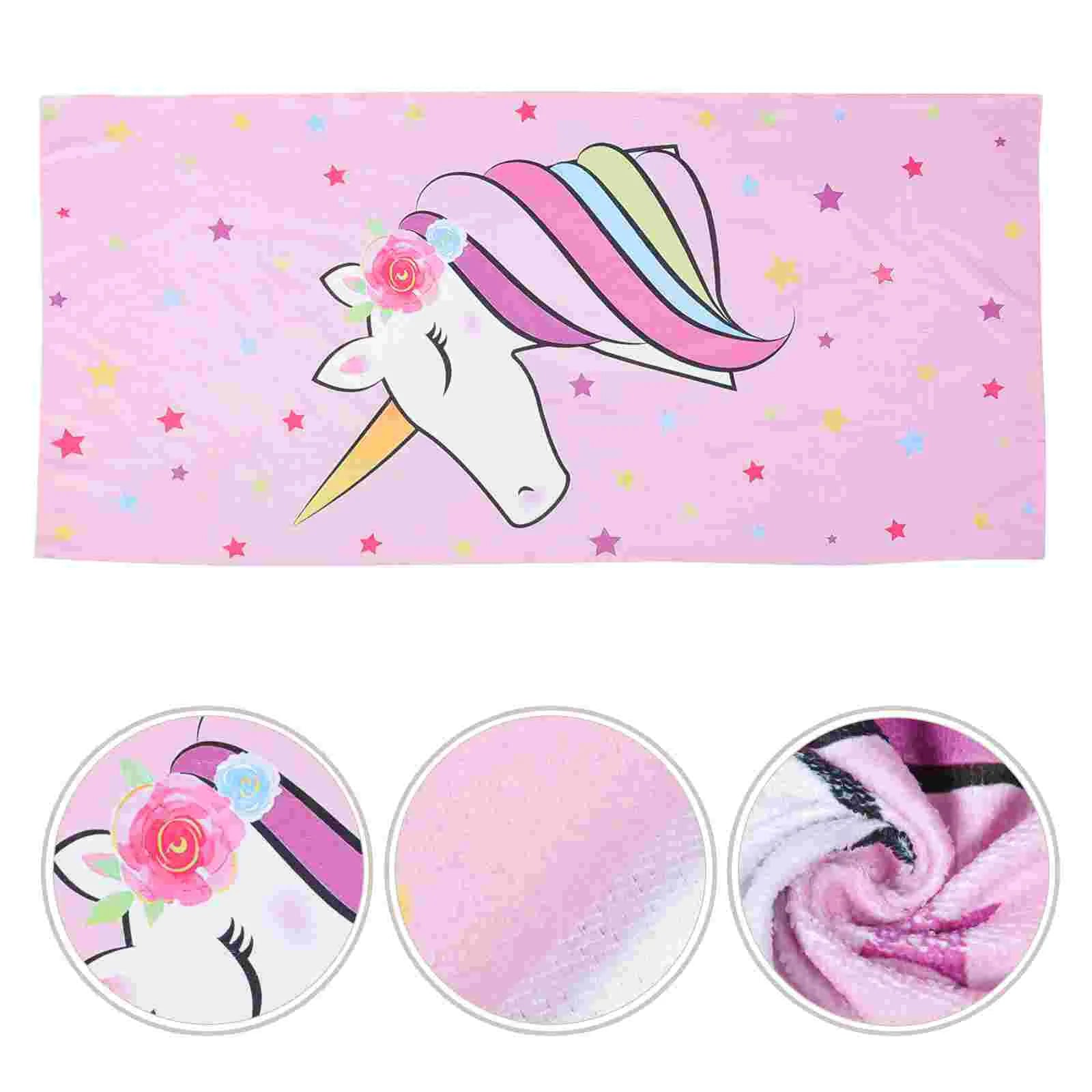 Serviette de plage licorne