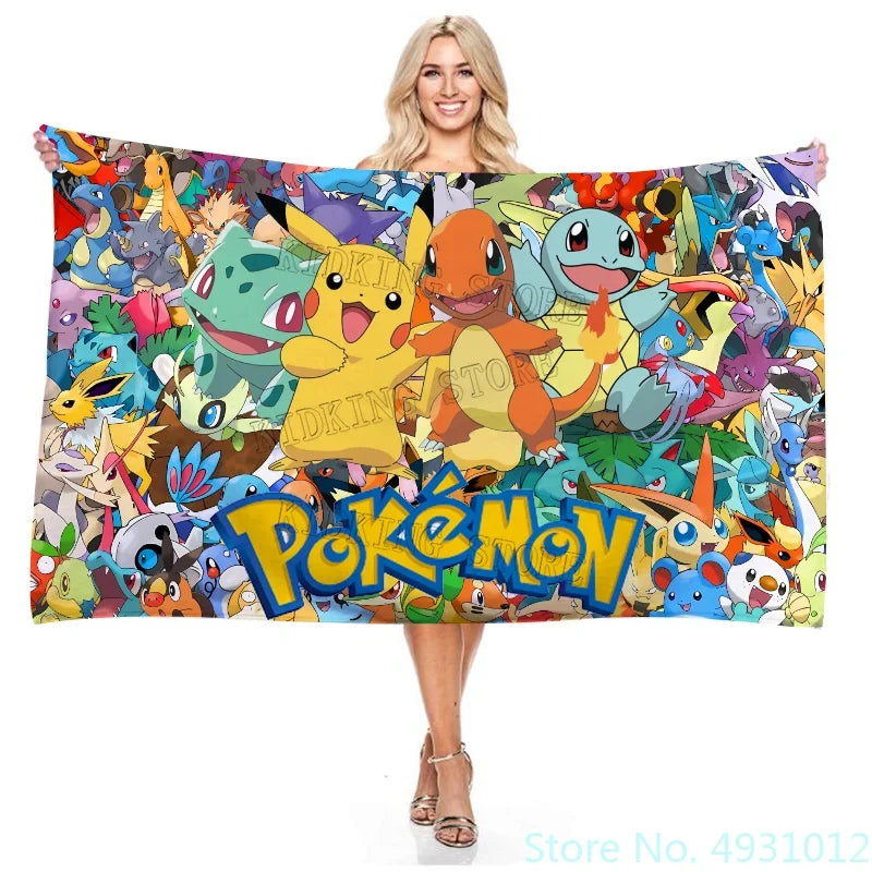 Serviette de plage pokemon