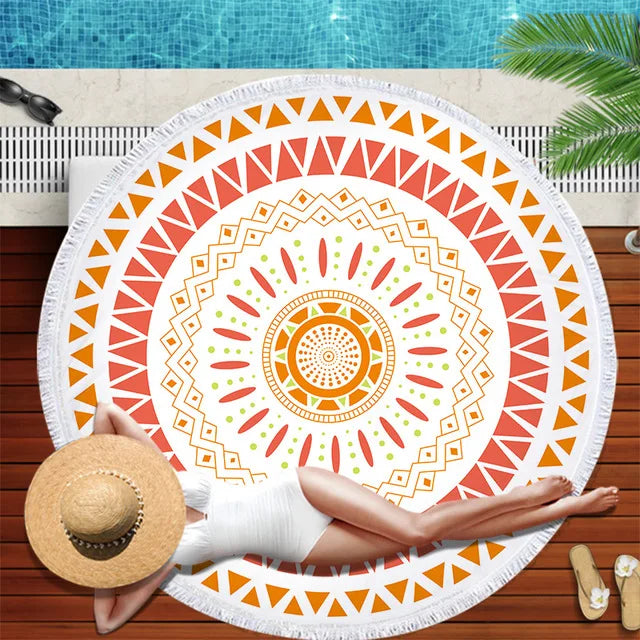 SERVIETTE DE PLAGE RONDE 4 - Prestige Bouddha SERVIETTE DE PLAGE RONDE 4 - Prestige Bouddha