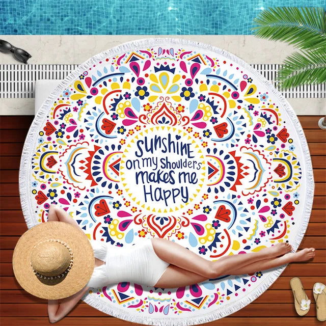 Serviette de plage ronde_7