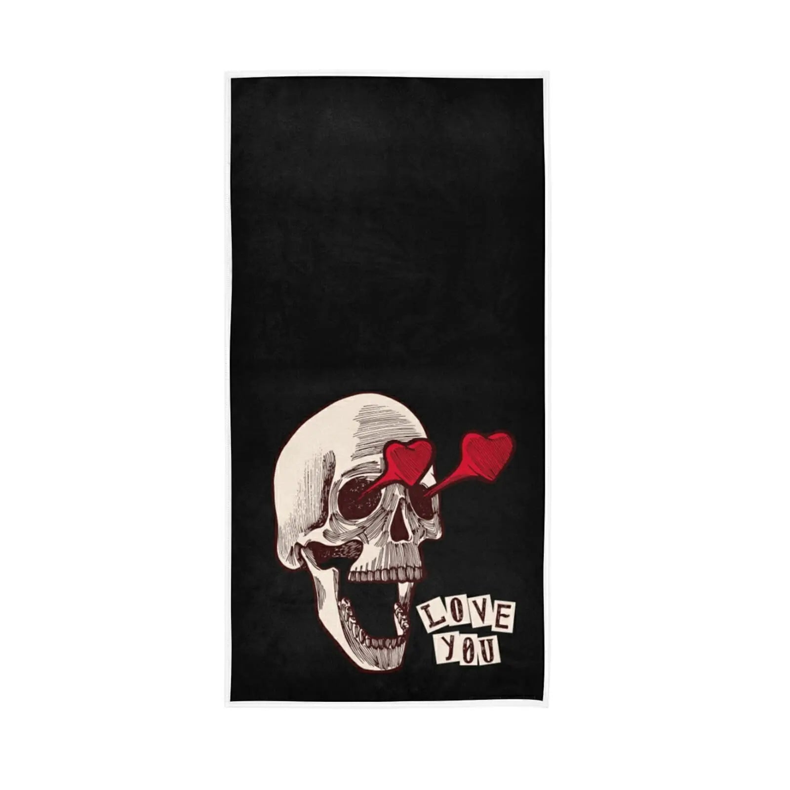 Serviette de plage tête de mort_11
