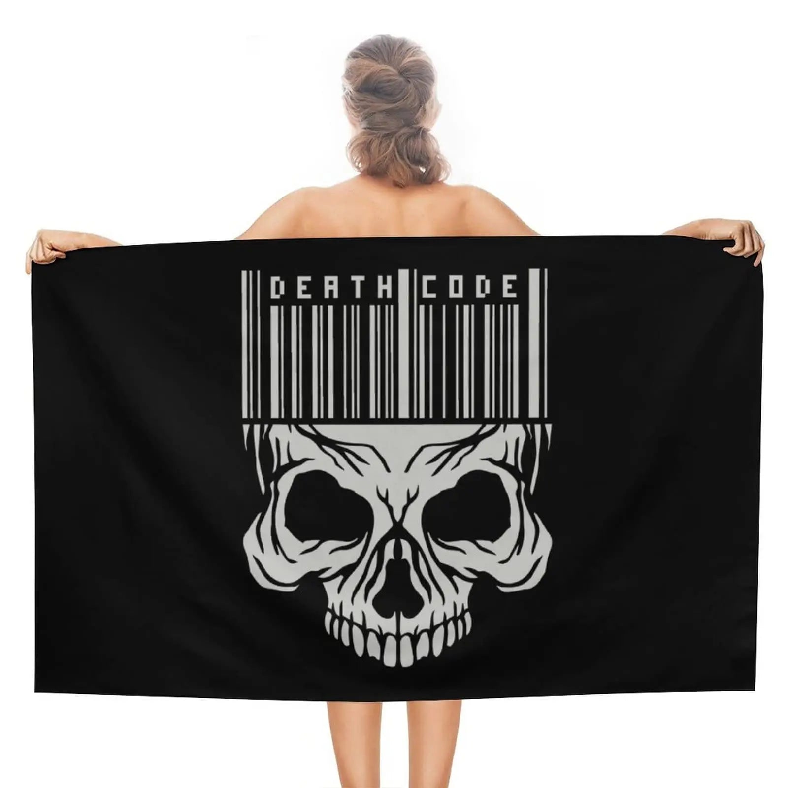 Serviette de plage tête de mort_15