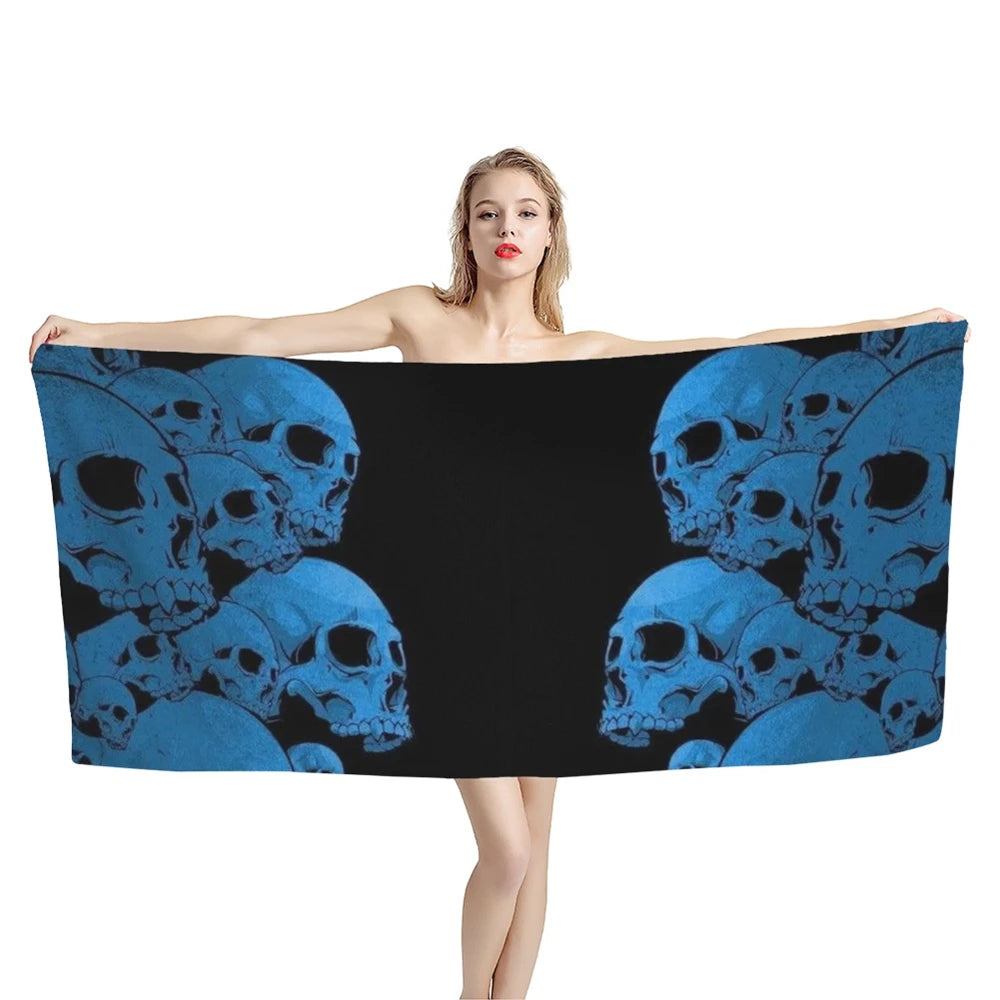 Serviette de plage tête de mort_16