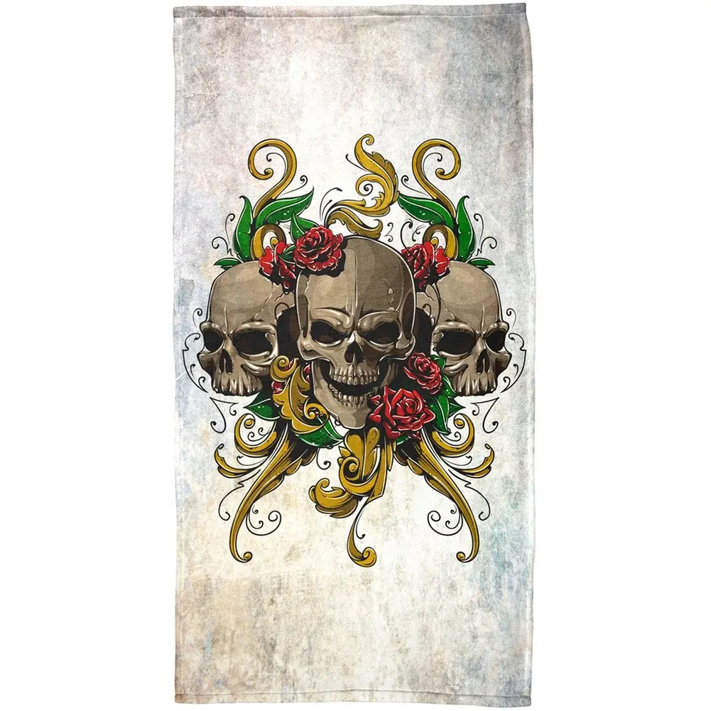 Serviette de plage tête de mort_18