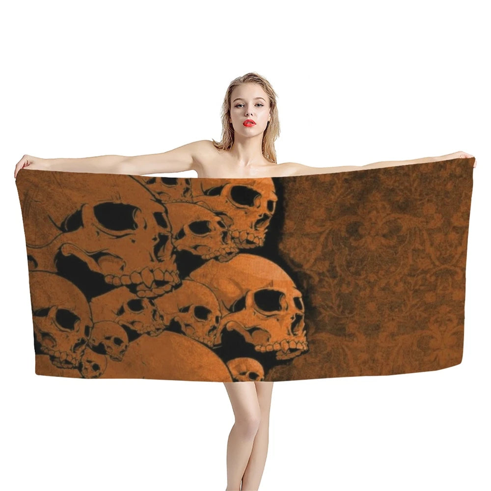 Serviette de plage tête de mort_6