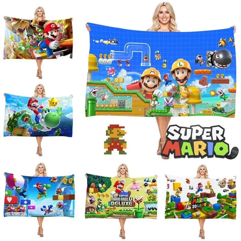 Serviette de plage mario