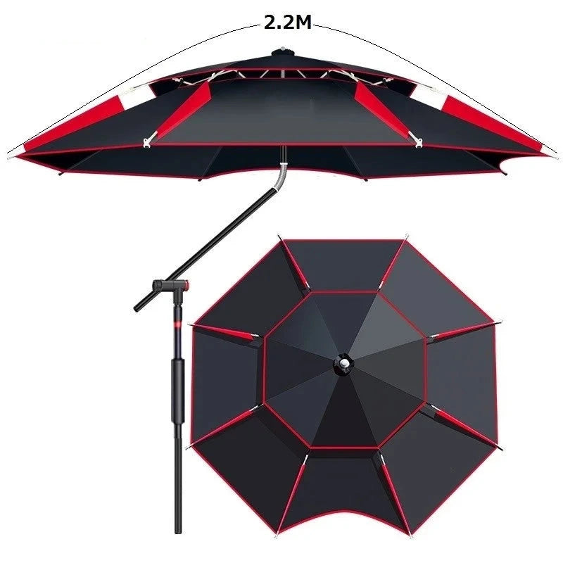 parasol de plage robuste anti uv et anti vent