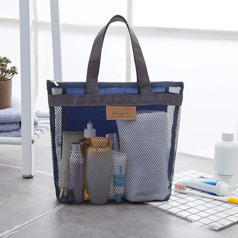 Grand Sac De Plage Femme Imperméable Kaki - Pliable Avec Fermeture Éclair, Idéal Vacances Piscine Shopping