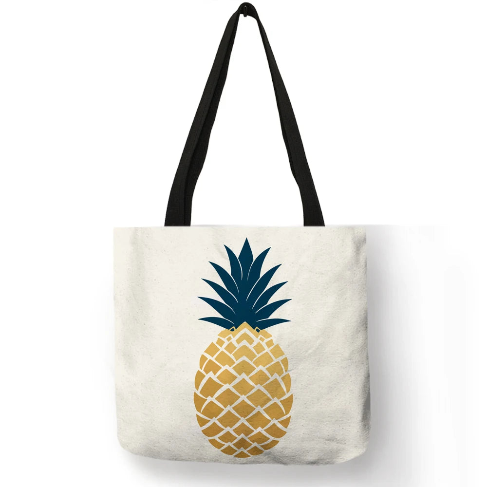 sac de plage décoré d'ananas