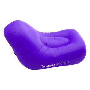 chaise sofa gonflable violet plage piscine