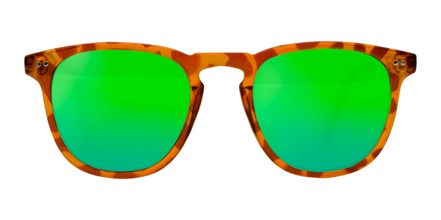 lunette soleil basel ecaille tortue vert miroir degrade beau soleil