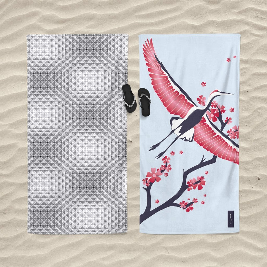 serviette plage anti sable heron pas cher
