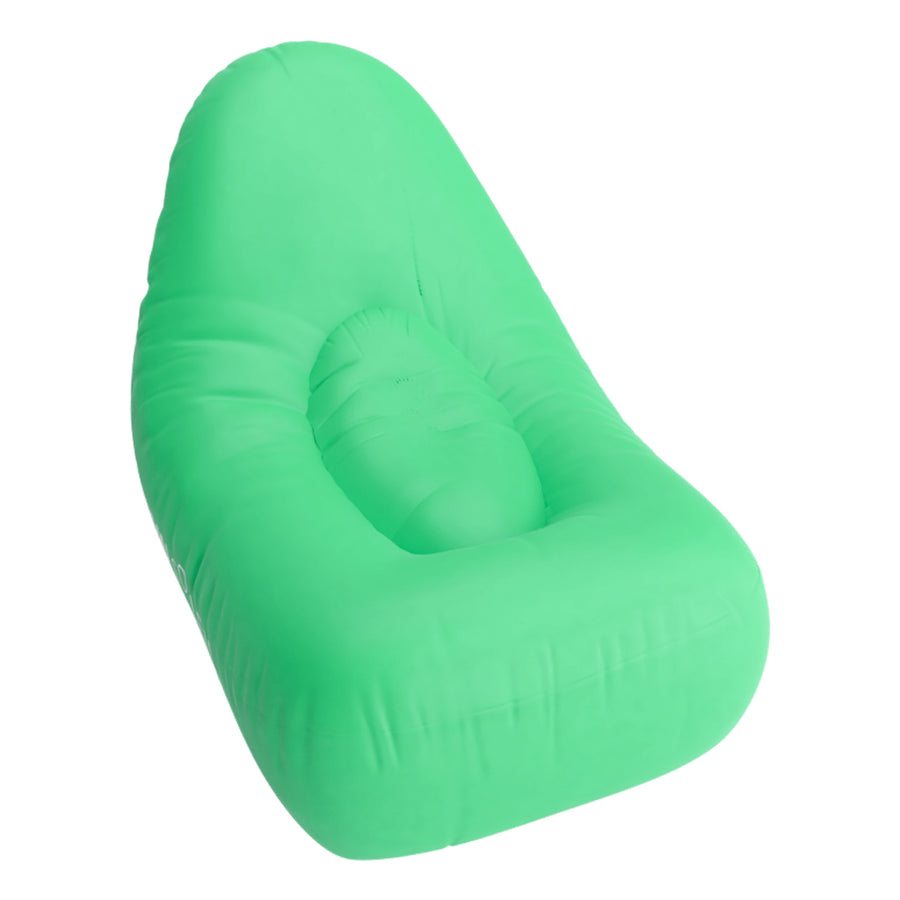 chaise sofa gonflable vert plage piscine
